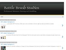 Tablet Screenshot of battlebrushstudios.com